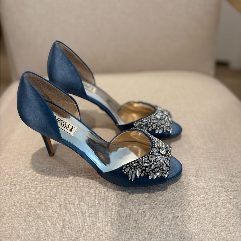 Badgley Mischka Candance, Stormy Blue Shoes - Picture 7 of 7